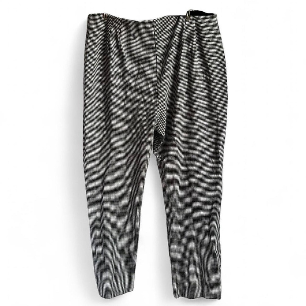 Chicos Houndstooth Stretchy Pull On Straight Leg Pants Chico's Size 2.5 US 14